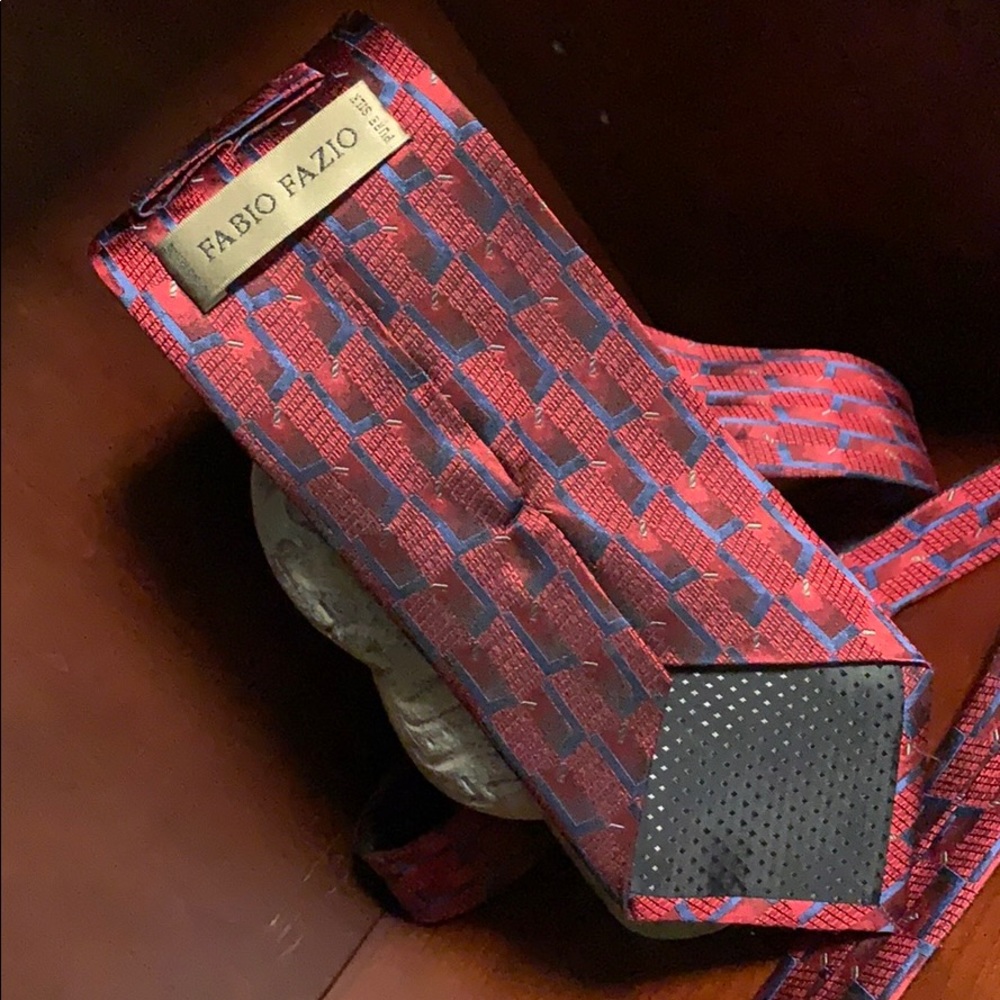 Fabio Fazio Classic Neckwear Hand Made Pure Silk! - Picture 2 of 4